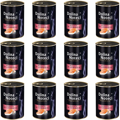 Karma dla kota DOLINA NOTECI Łosoś 24 x 400 g