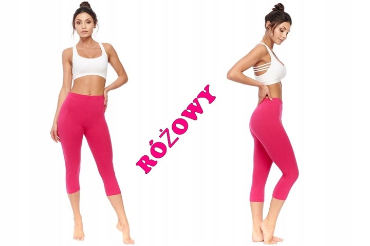 LEGGINSY GETRY 3/4 BAWEŁNIANE MIX KOLORÓW 4XL