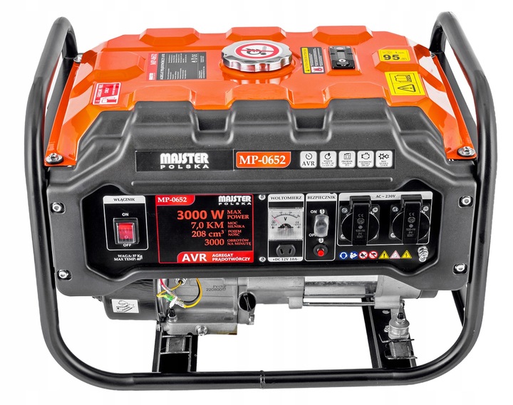 AGREGAT PRĄDOTWÓRCZY 3000W AVR GENERATOR 7KM+2x BRIGGS mp-0652 Majster