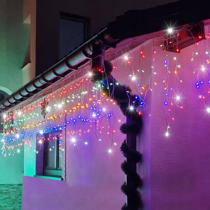 SOPLE FLASH 1000LED 40m ZEWNĘTRZNE MULTIKOLOR KOLOROWE lampki z Flashem