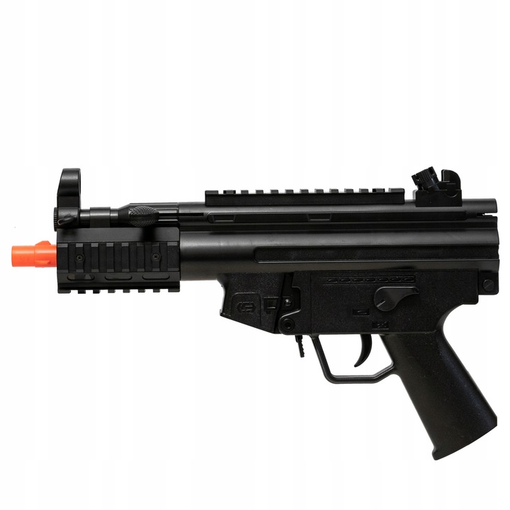 KARABIN MP5 PISTOLET AUTOMATCZNY NA KULKI ŻELOWE Z LATARKĄ 2w1 STRZAŁKI