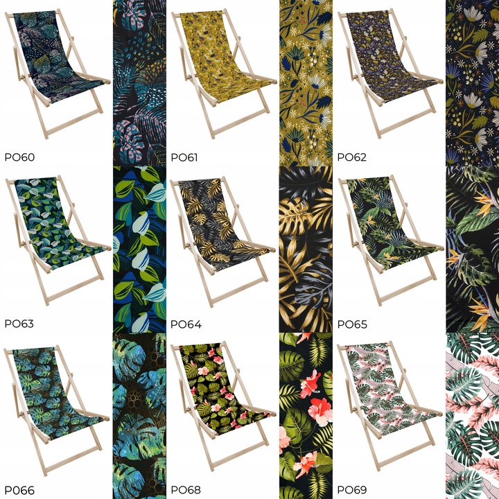 Płachta na leżak do ogrodu WZORY nadruk FULLPRINT PŁACHTA NA LEŻAK PLAŻOWY