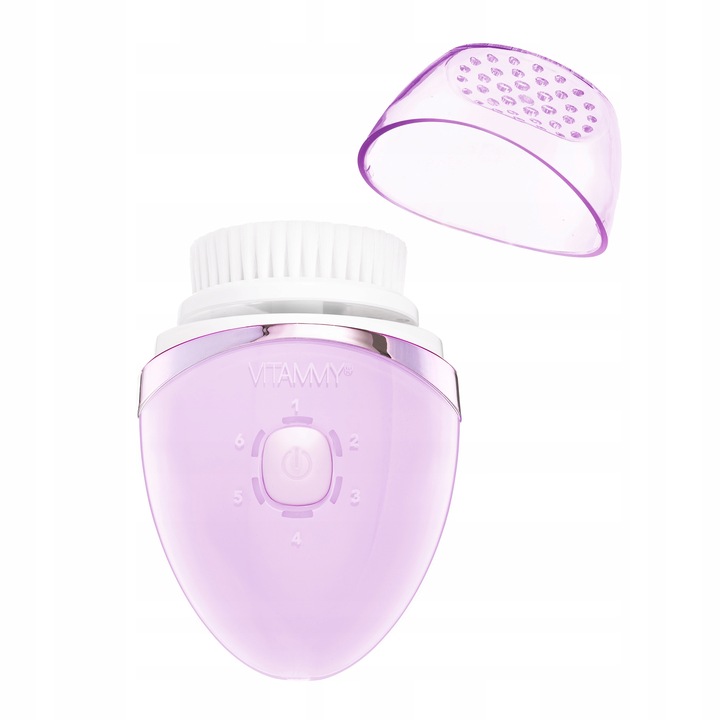 SZCZOTECZKA SONICZNA DO TWARZY 6TRYBÓW 3KOŃCÓWKI USB MASAŻ VITAMMY KLENEO