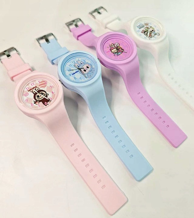 zegarek wskazówkowy dla dziewczynki dziecka LABUBU dziewczęcy SUPER modny