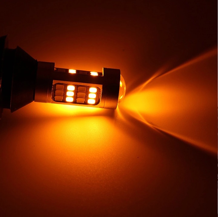 2W1 Światła DZIENNE I KIERUNKOWSKAZY LED DRL PY21W