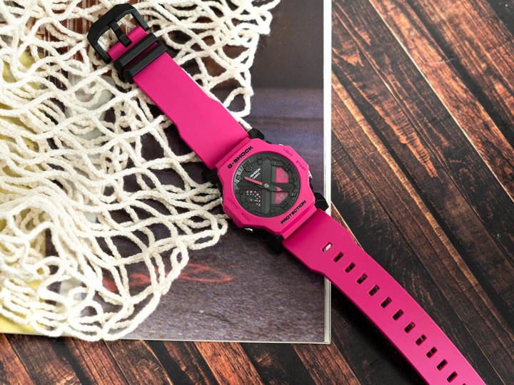 ZEGAREK CASIO G-SHOCK GA-2300-4AER RÓŻOWY NA PASKU WODOSZCZELNY 200M