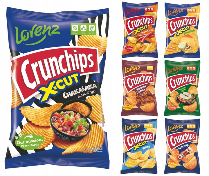 Zestaw Chipsy Crunchips MIX 6+1 Gratis (7x140g)