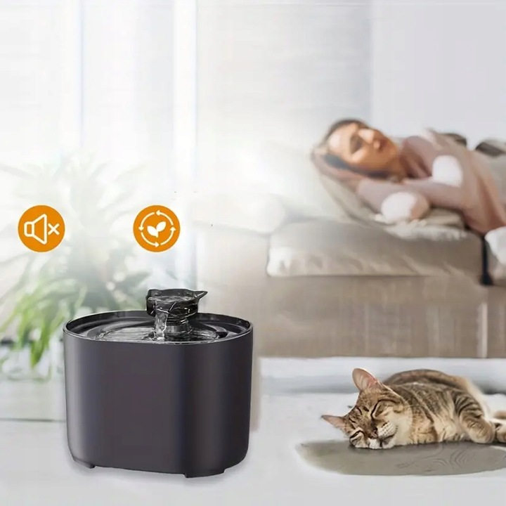 POIDEŁKO MISKA POIDŁO CICHA FONTANNA DLA KOTA PSA 2,2L AUTOMATYCZNE PŁOMYK