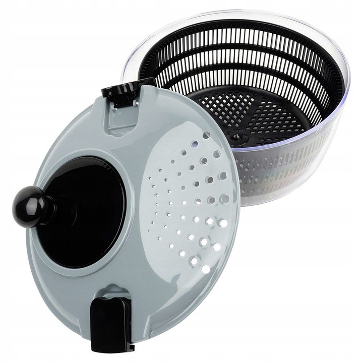 Duża WIRÓWKA SAŁATY warzyw owoców suszarka obrotowa pojemnik sitko cedzak