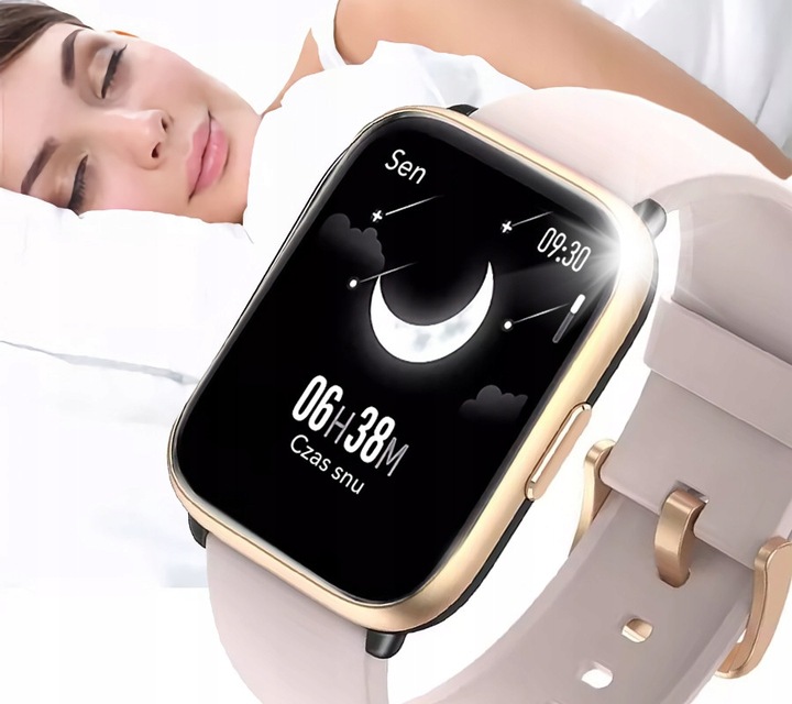 SMARTWATCH ZEGAREK POLSKIE MENU ROZMOWY SPORT SMART WATCH DAMSKI 2 PASKI