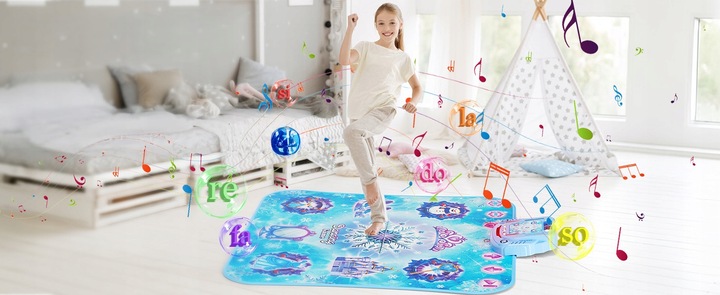MATA DO TAŃCZENIA MUZYCZNA TANECZNA DLA DZIECI GRA INTERAKTYWNA TAŃCA ZABAW