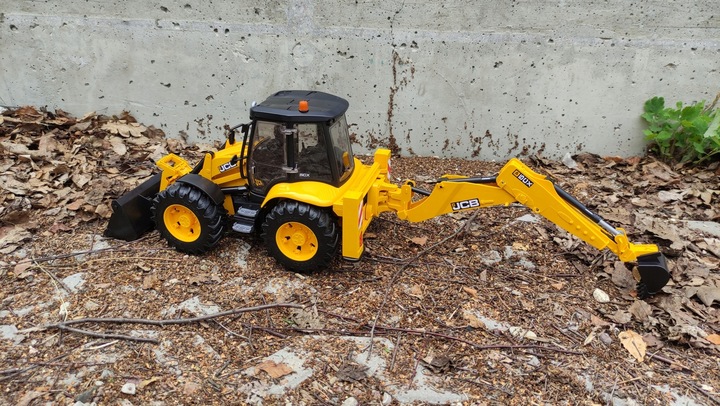 Duży model Koparko - Ładowarka JCB 5CX eco - Ruchome Części - Bruder 02454
