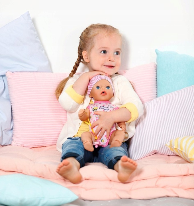 Baby born Lalka Interaktywna Lena 7 Funkcji Bobas Niemowlę Dziewczynka