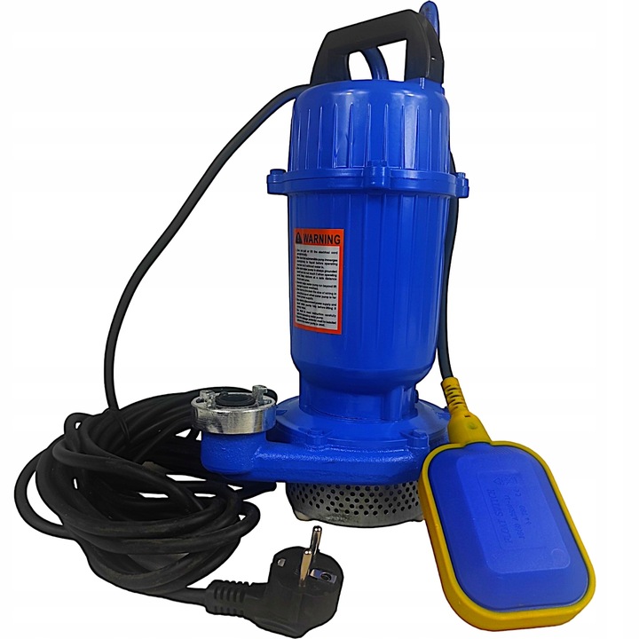 POMPA DO WODY BRUDNEJ CZYSTEJ ŚCIEKÓW Z PŁYWAKIEM SITO SITKO 2650W WĄŻ 20M