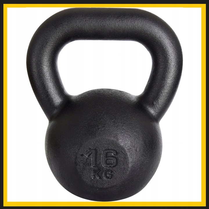 Kettlebell żeliwny odważnik kula kettle 16kg