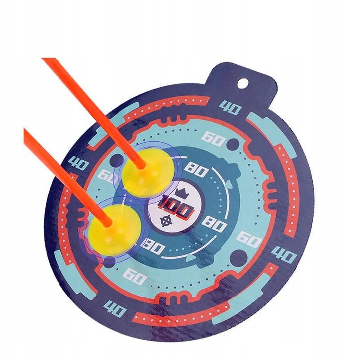 ZESTAW ŁUCZNIKA LED ŚWIECĄCY ŁUK Dla Dzieci STRZAŁY TARCZA Światła Dźwięki