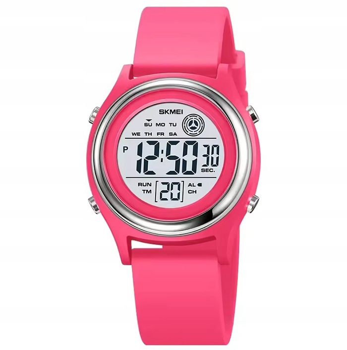 Zegarek damski elektroniczny pasek czytelna tarcza wiele funkcji