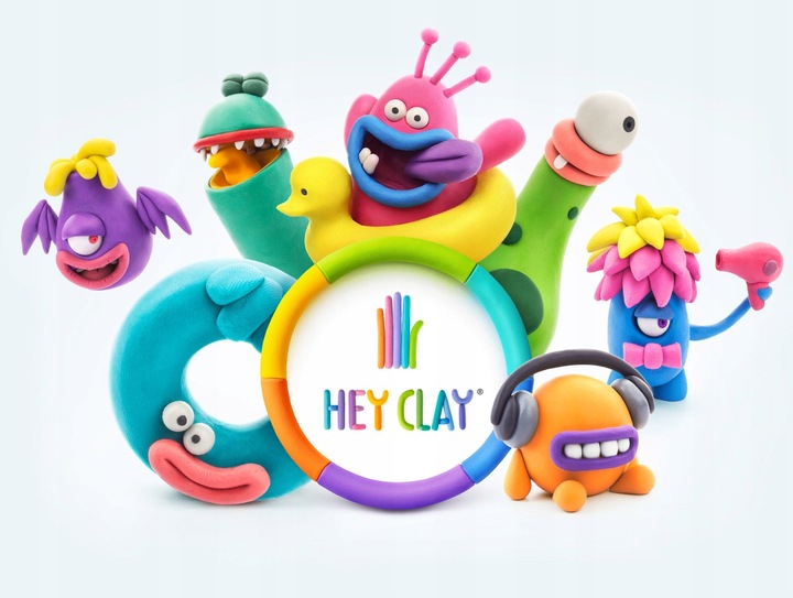 Masa Plastyczna Zestaw Zwierzątka HEY CLAY dla Dzieci+15 pojemników 4 lata+