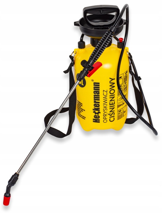 RĘCZNY OPRYSKIWACZ CIŚNIENIOWY SPRYSKIWACZ DUŻA POJEMNOŚĆ 5L REGULACJA DYSZ