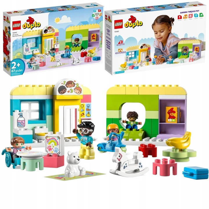 LEGO Duplo 10992 Żłobek Przedszkole 4 Figurki 2+ Duże Klocki Dla 2 3 4latka