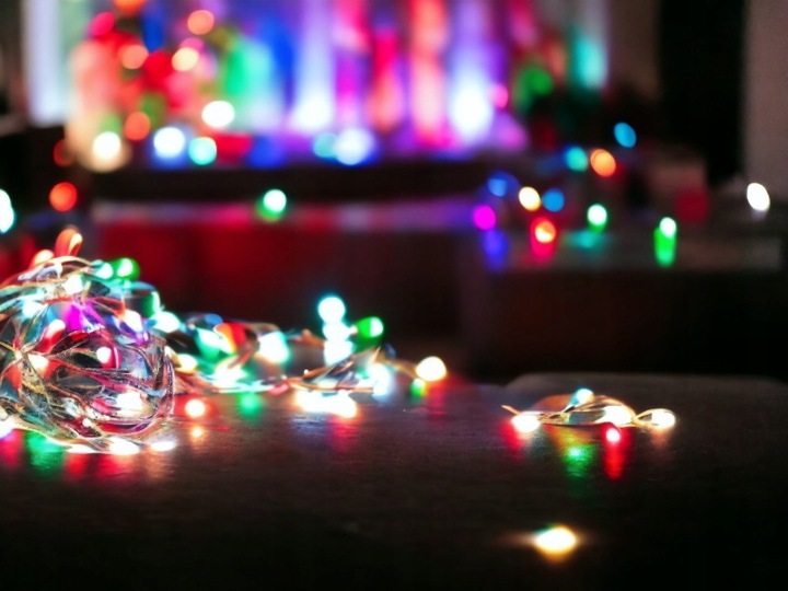 Lampki choinkowe LED 500 8 programów dodatkowe gniazdo multikolor