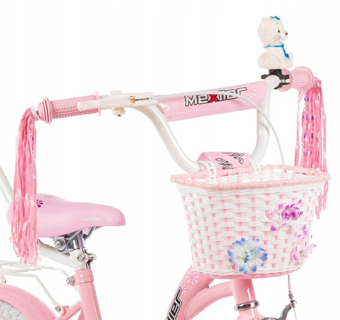 Rower dla dziewczynki Mexller 16" Village Rowerek dziecięcy + prowadnik