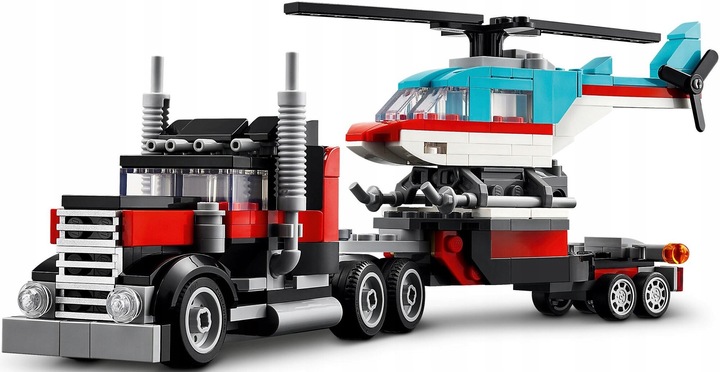 LEGO Creator 31146 Ciężarówka z platformą i helikopter 3w1