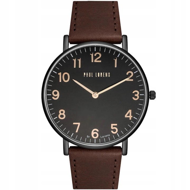 Zegarek męski Paul Lorens ERIN SLIM idealny do garnituru - CYFRY +GRAWER