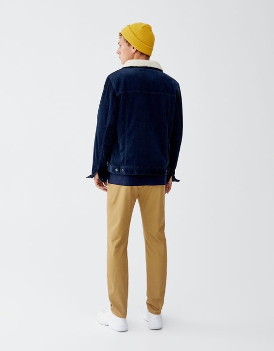 PULL & BEAR KAMELOWE KLASYCZNE SPODNIE (34)