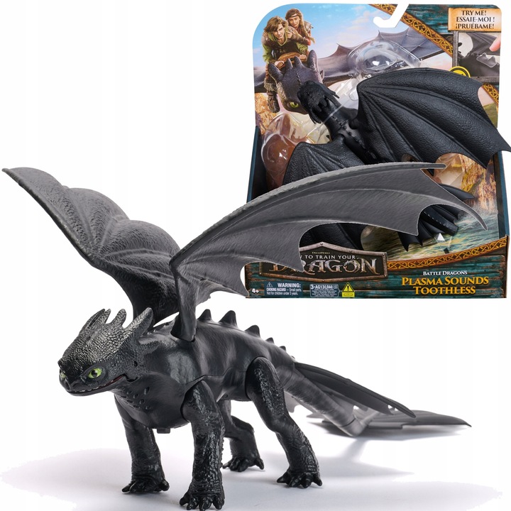JAK WYTRESOWAĆ SMOKA FIGURKA SZCZERBATEK TOOTHLESS Z DŹWIĘKIEM 33 CM