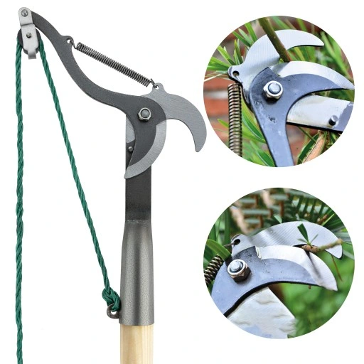 Sekator tyczkowy ŻYRAFA do gałęzi ze sznurkiem VERGIONIC na tyczkę