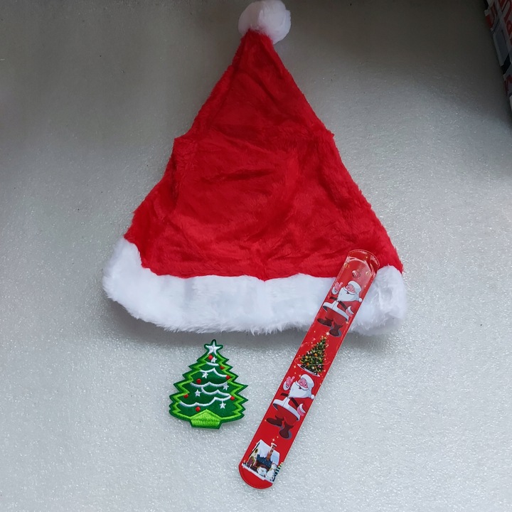 Czapka Mikołaja z ciepłego pluszu