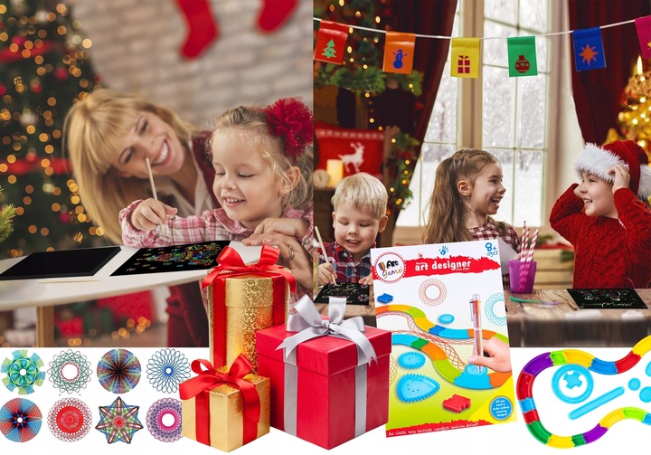 Spirograf Zestaw Do Rysowania 3D Dla Dzieci Szablony Gratis Kreatywna