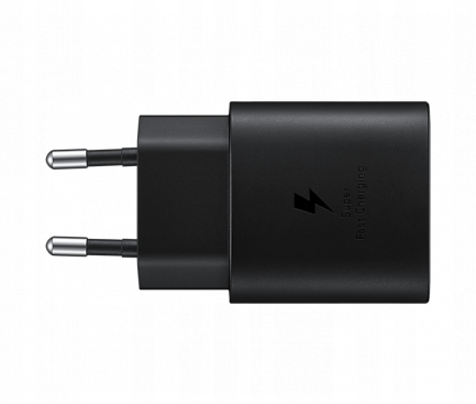 Oryginalna Szybka Ładowarka Samsung 25W TA800 + Kabel USB-C na USB-C Czarny