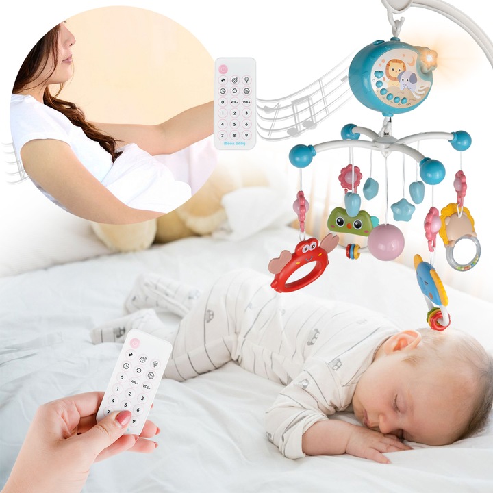 KARUZELKA KARUZELA NAD ŁÓŻECZKO DZIECIĘCA POZYTYWKA PROJEKTOR PILOT TIMER