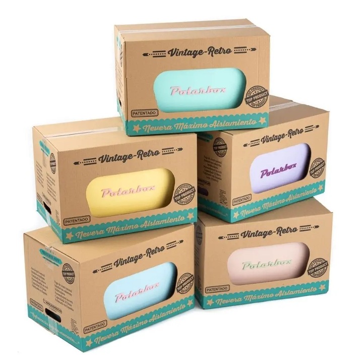 Lodówka turystyczna POLARBOX błękit + pudrowy 20L