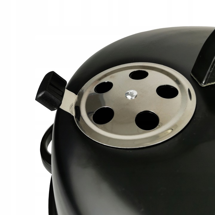 DOMOWA WĘDZARNIA GRILL WĘGLOWY Z TERMOMETREM 3 RUSZTY BBQ 1004