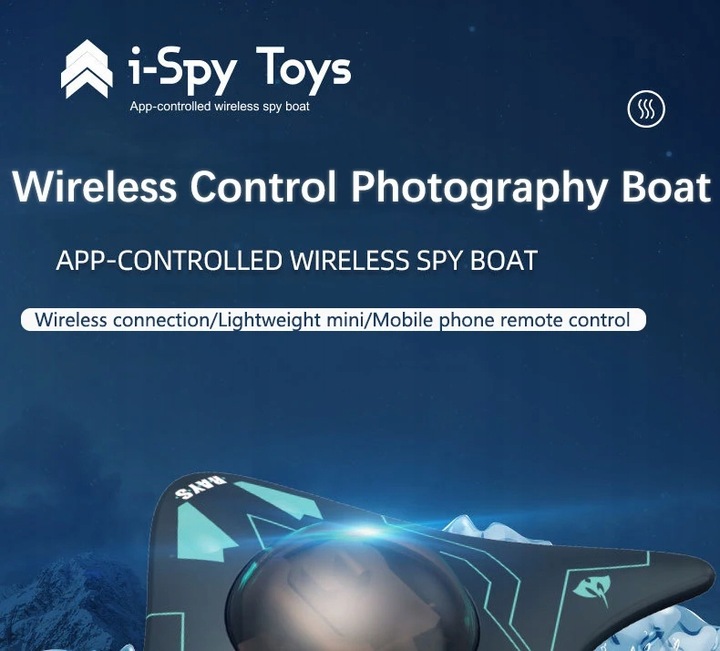 Zdalnie sterowana łódź RC Łódź z podwodną kamerą Led Lights Prezenty Basen