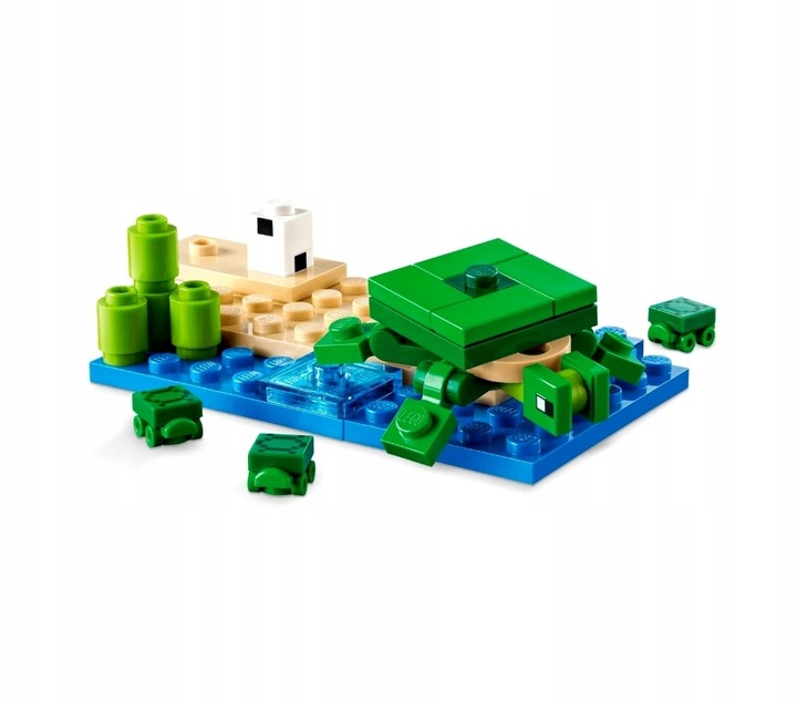 klocki LEGO Minecraft 21254 Domek na plaży żółwi 234 elementy