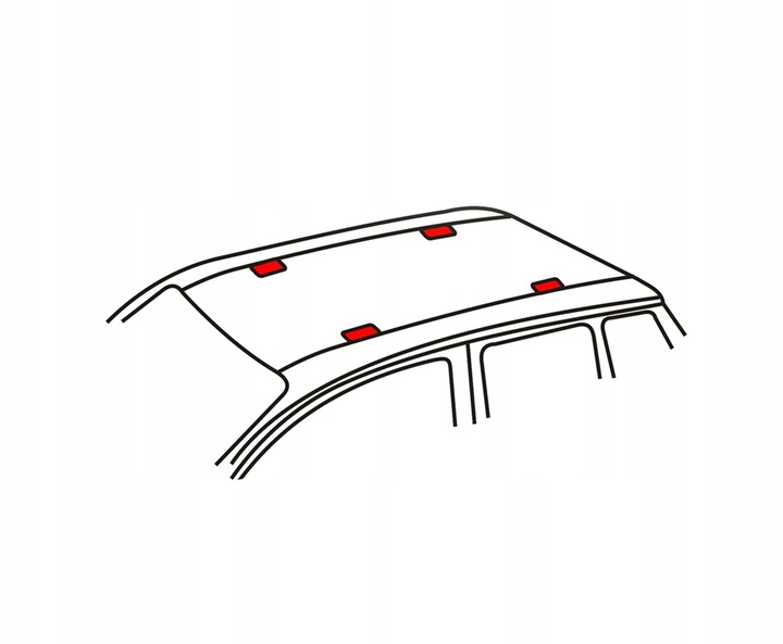 AMOS UCHWYT STOPY BAGAŻNIKA DACHOWEGO DROMADER D-1 4 SZTUKI