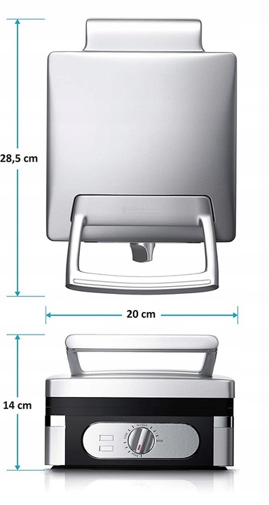 GOFROWNICA 1400W XXL 2 CHRUPIĄCE PUSZYSTE GOFRY XXL DUŻA SOLIDNIE WYKONANA