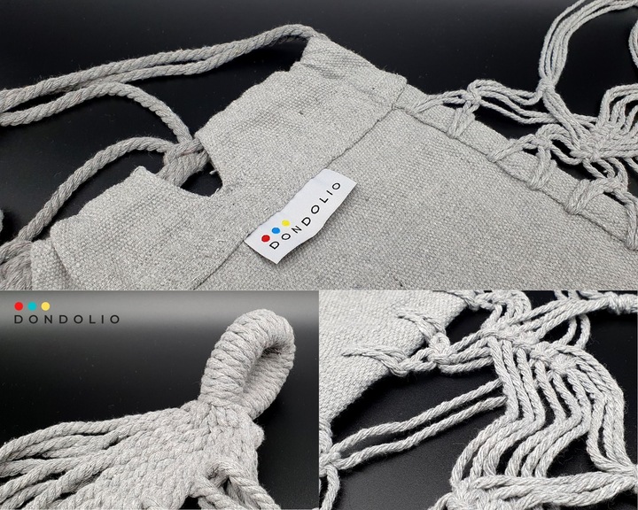 Hamak Brazylijski Dwuosobowy XXL 220kg BOHO makrama Wytrzymały DONDOLIO