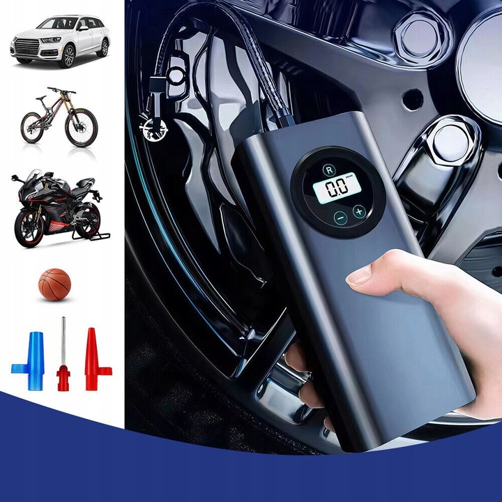 Elektryczna Pompa Powietrza Bezprzewodowa Cyfrowa Pompa Powietrza DoPojazdu