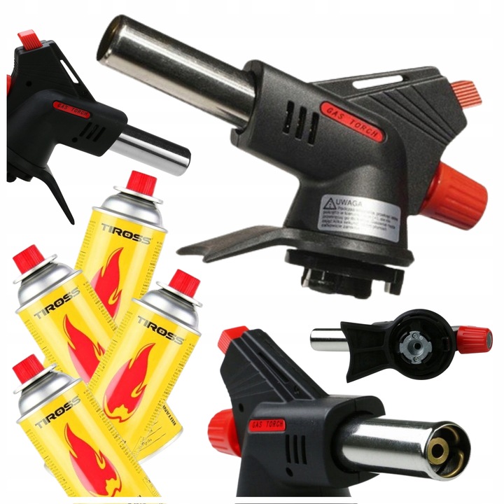 PALNIK GAZOWY NA GAZ KARTUSZE TIROSS TS-705 + 4GAZ ts700