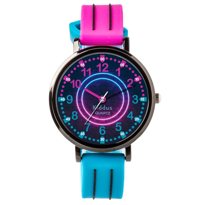 Kiddus Zegarek edukacyjny dla dzieci, idealny do nauki odczytywania godziny