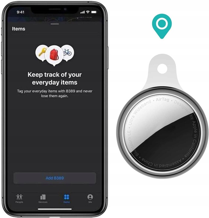 SILIKONOWE ETUI 250 opakowań(op po 2szt) CASE BRELOK KLUCZY DO APPLE AIRTAG