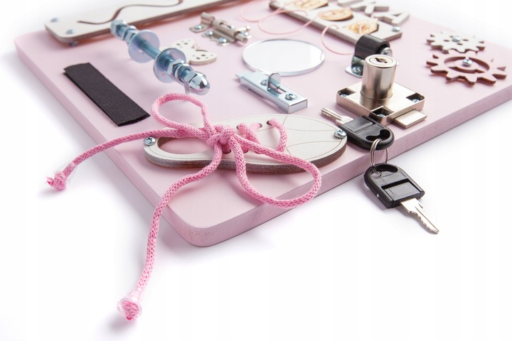 TABLICA Manipulacyjna Sensoryczna MONTESSORI IMIĘ