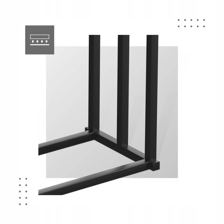 Wieszak łazienkowy WOLNOSTOJĄCY na ręczniki Mark Adler Level 6.0 CZARNY