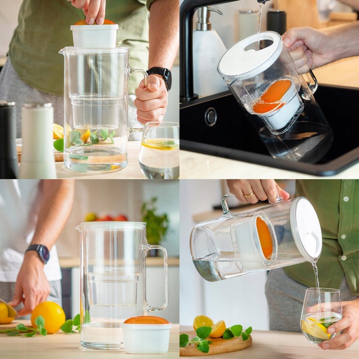 6x filtr wody wkład AquaFloow Maxi Hard do dzbanka filtrującego twarda woda