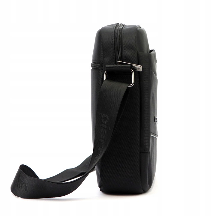 Pierre Cardin Torba MESKA Czarna Materialowa na PASKU Listonoszka Pojemna